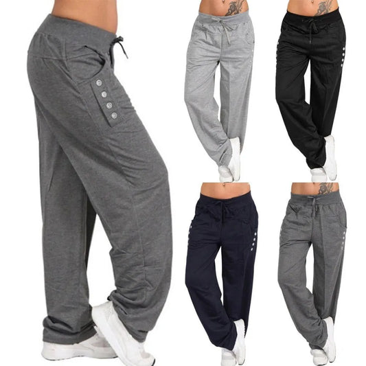 Womens Casual Pants Loose Baggy Sweatpants Sportswear Ladies Harem Trousers Long Pants Jogger Plus Size 5XL Home