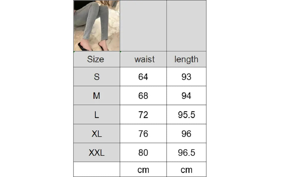 Womens Casual Jeans Slim with Zipper Button Decoration Comfortable Breathable Pants Outdoor Wear